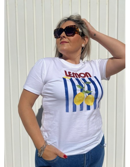 Camiseta Lemon Azul Marino