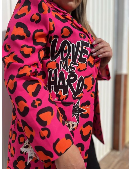 Blazer Estampada Leopardo
