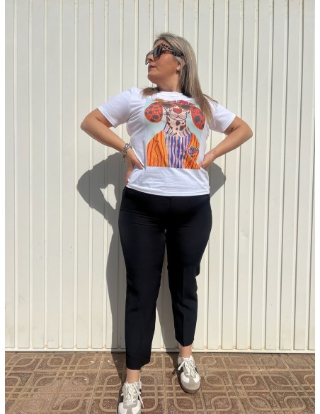 Pantalón Pinzas Negro