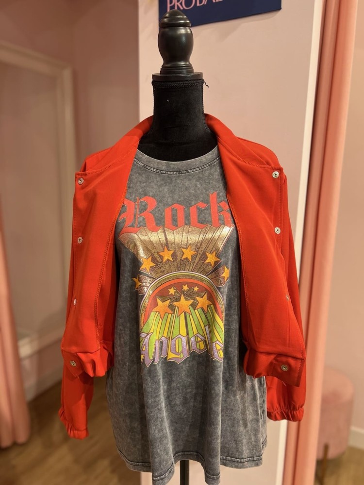 Bomber Bolsillos Naranja