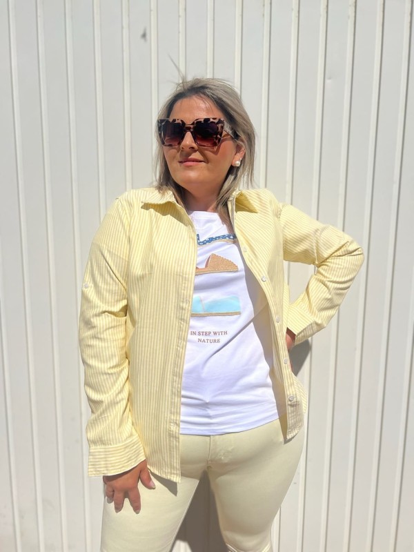 Camisa Rayas Amarilla 2