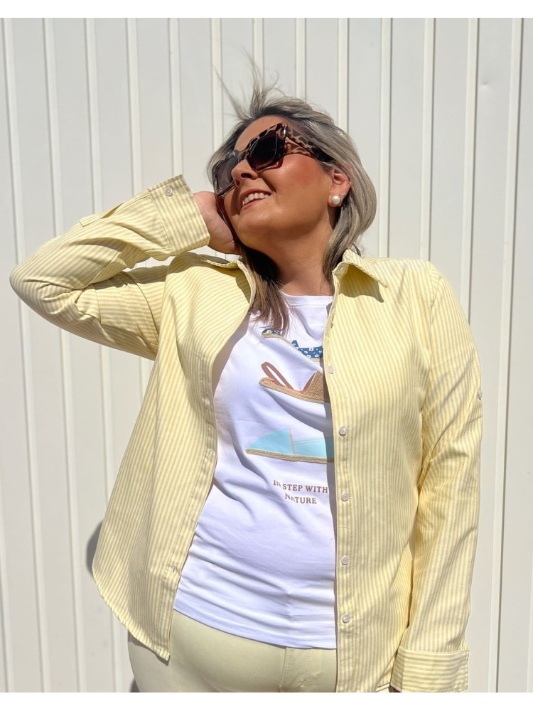 Camisa Rayas Amarilla