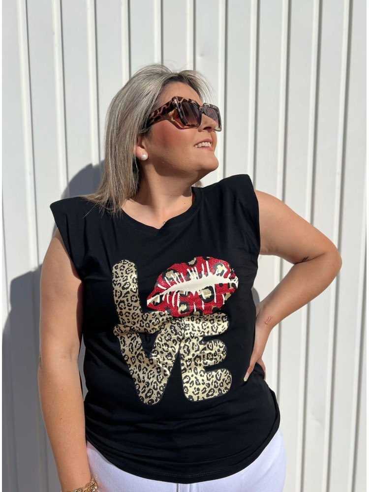 Camiseta Hombrera Love