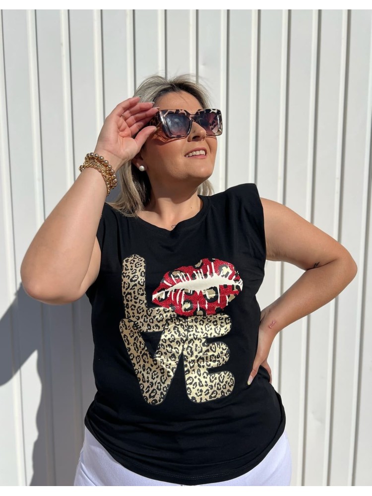 Camiseta Hombrera Love