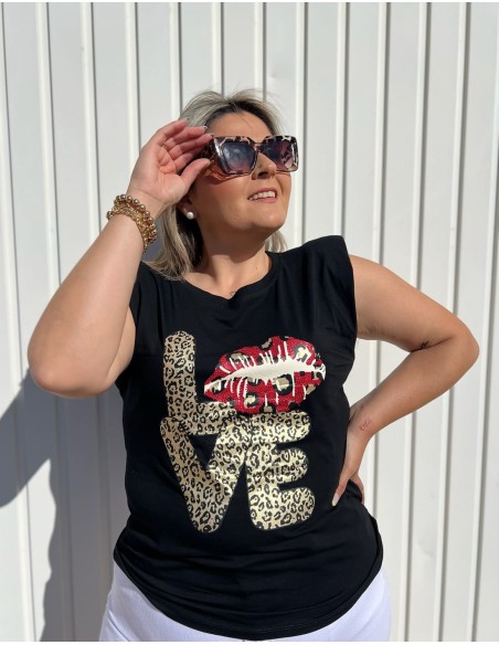 Camiseta Hombrera Love