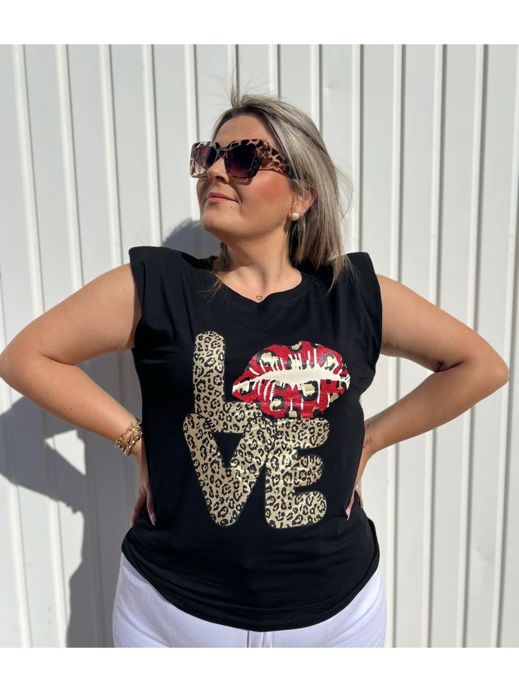 Camiseta Hombrera Love