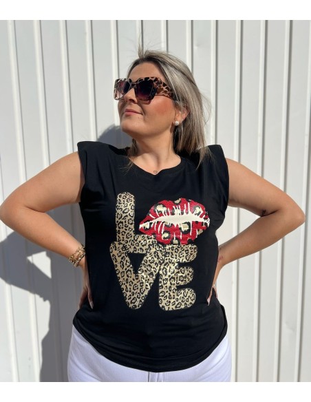 Camiseta Hombrera Love