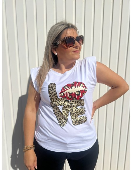 Camiseta Hombrera Love