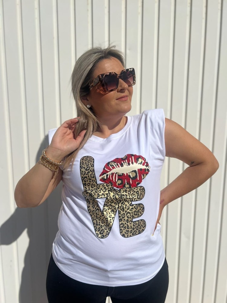 Camiseta Hombrera Love