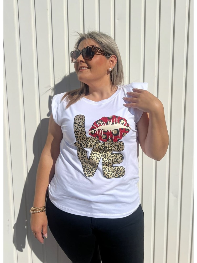 Camiseta Hombrera Love