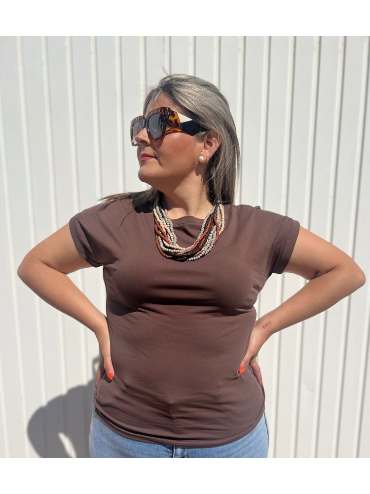 Camiseta Básica Chocolate