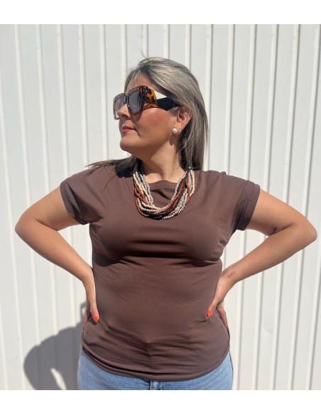 Camiseta Básica Chocolate