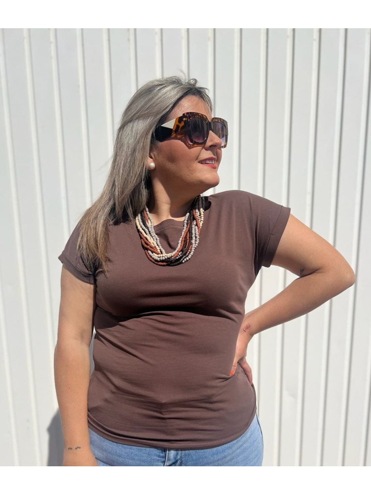 Camiseta Básica Chocolate