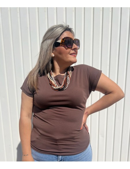 Camiseta Básica Chocolate