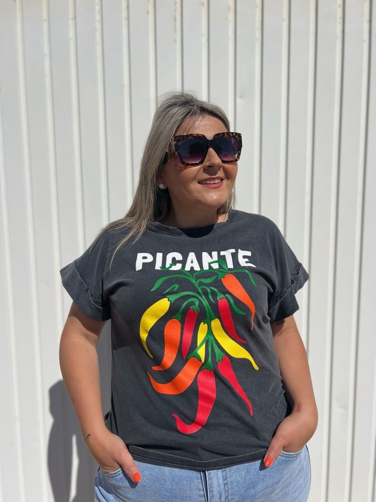 Camiseta Picante Desgastada