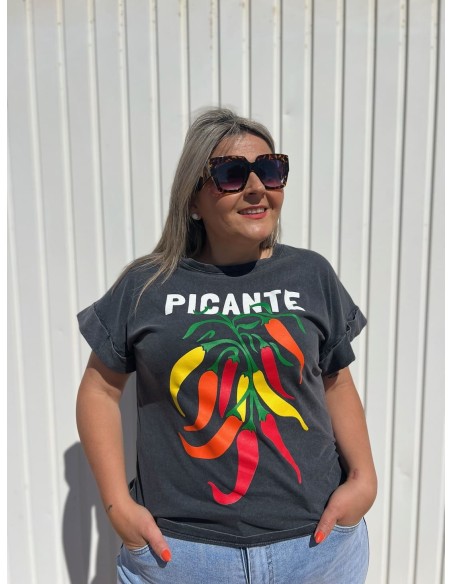 Camiseta Picante Desgastada