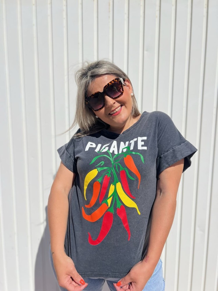Camiseta Picante Desgastada