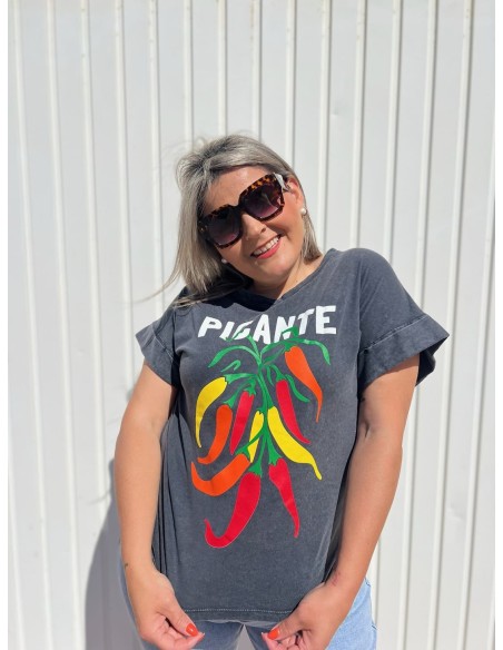 Camiseta Picante Desgastada