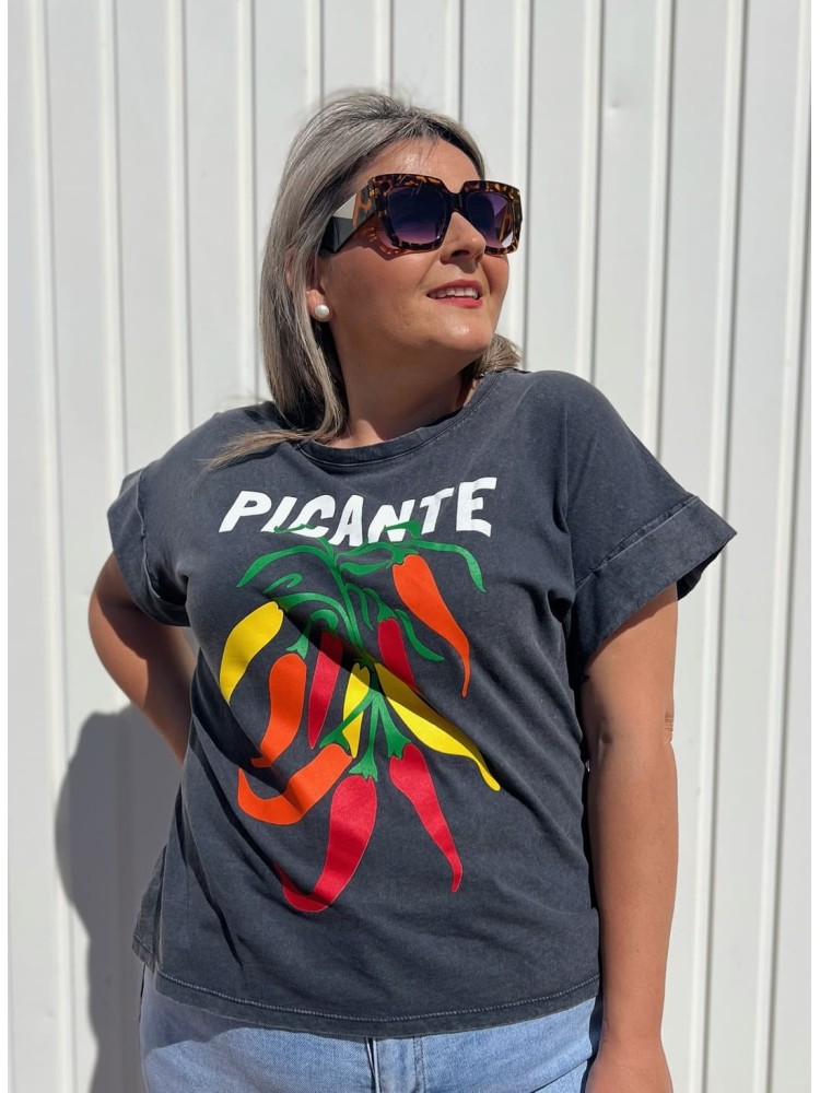 Camiseta Picante Desgastada