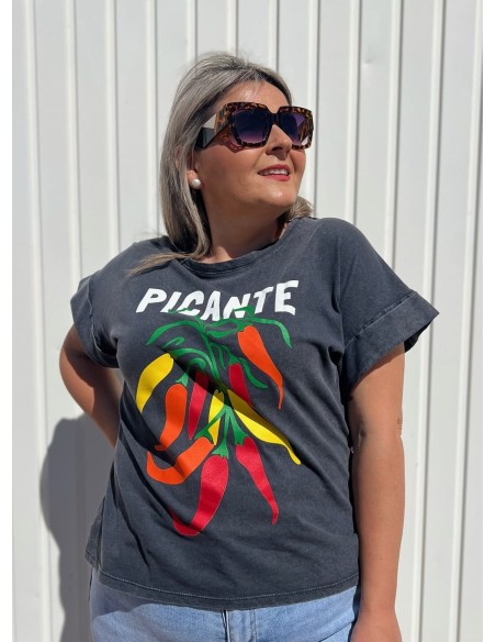 Camiseta Picante Desgastada