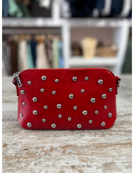 Bolso Tachas Rojo