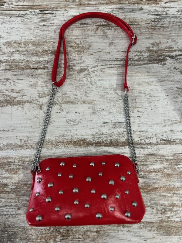 Bolso Tachas Rojo 2