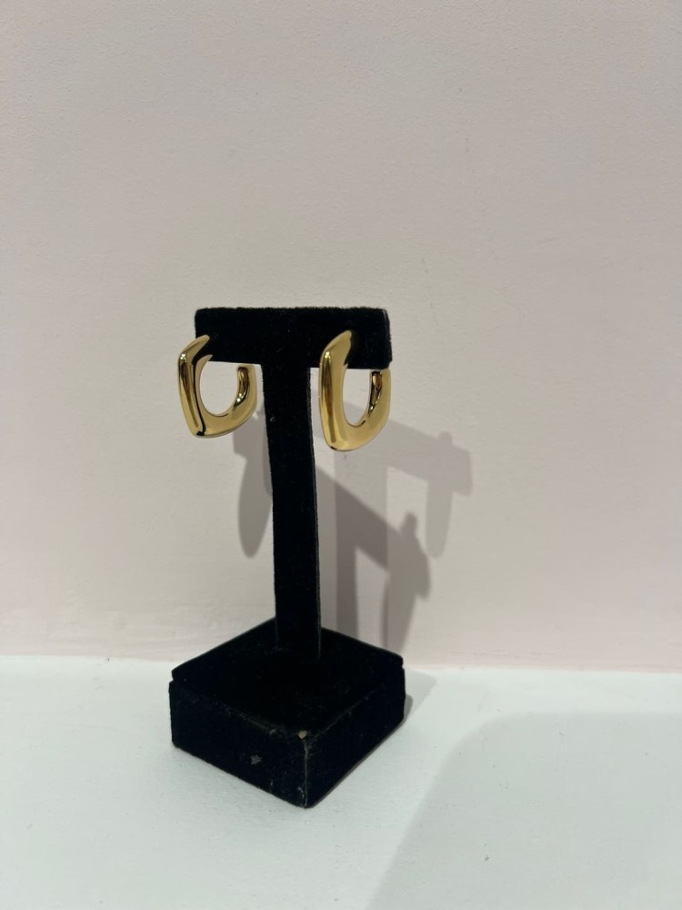 Pendiente Aro Cuadrado