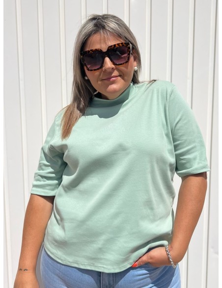 Camiseta Oversize Verde Agua
