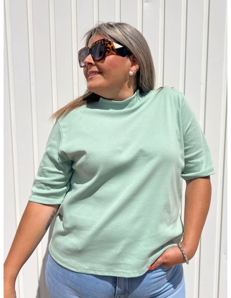 Camiseta Oversize Verde Agua