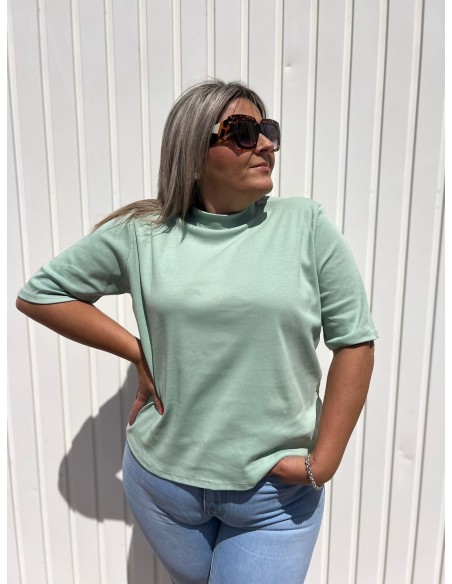 Camiseta Oversize Verde Agua