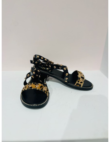 Sandalia Tachas/leopardo