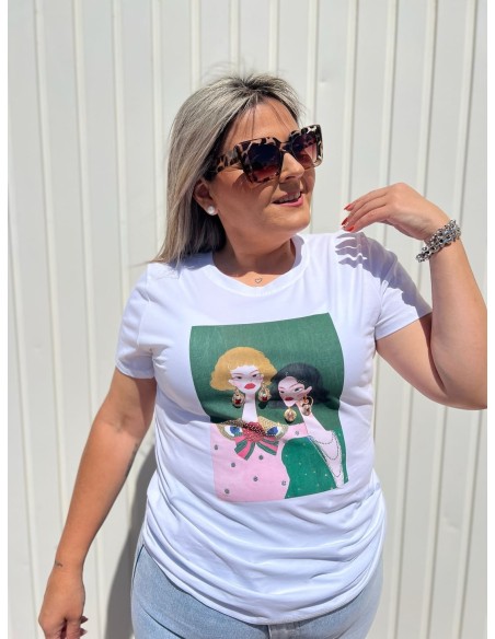 Camiseta Chica Diamantes