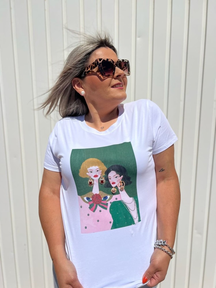 Camiseta Chica Diamantes