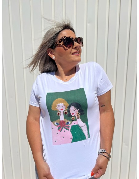 Camiseta Chica Diamantes