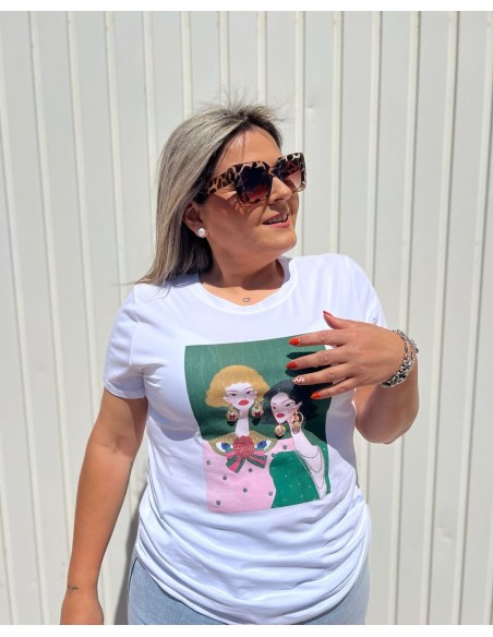 Camiseta Chica Diamantes