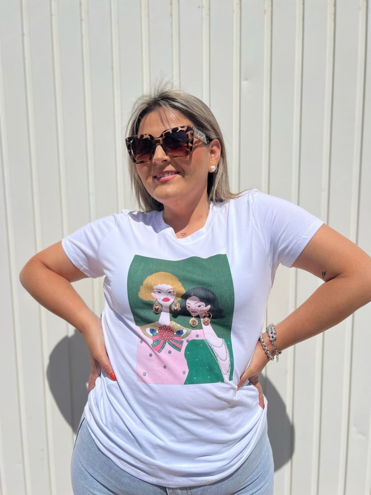 Camiseta Chica Diamantes