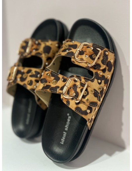 Sandalia Plana Leopardo