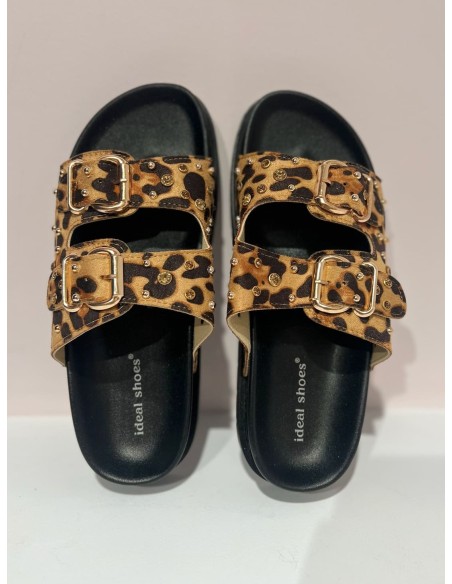 Sandalia Plana Leopardo