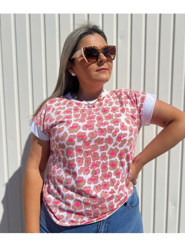 Camiseta Leopardo Flúor 2