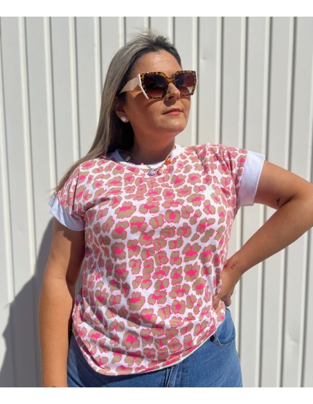 Camiseta Leopardo Flúor
