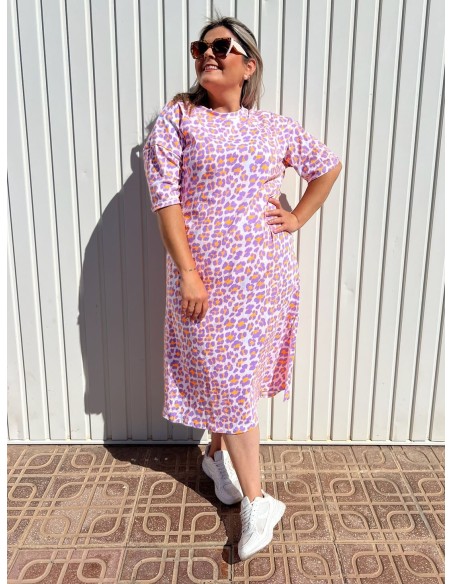 Vestido Leopardo Flúor