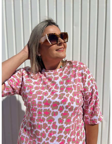 Vestido Leopardo Flúor