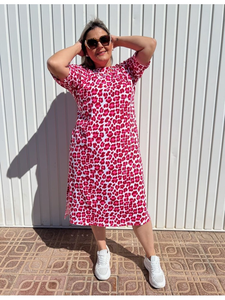 Vestido Leopardo Flúor