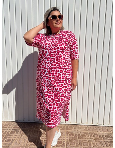 Vestido Leopardo Flúor