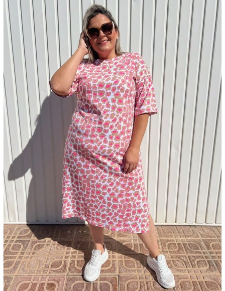 Vestido Leopardo Flúor