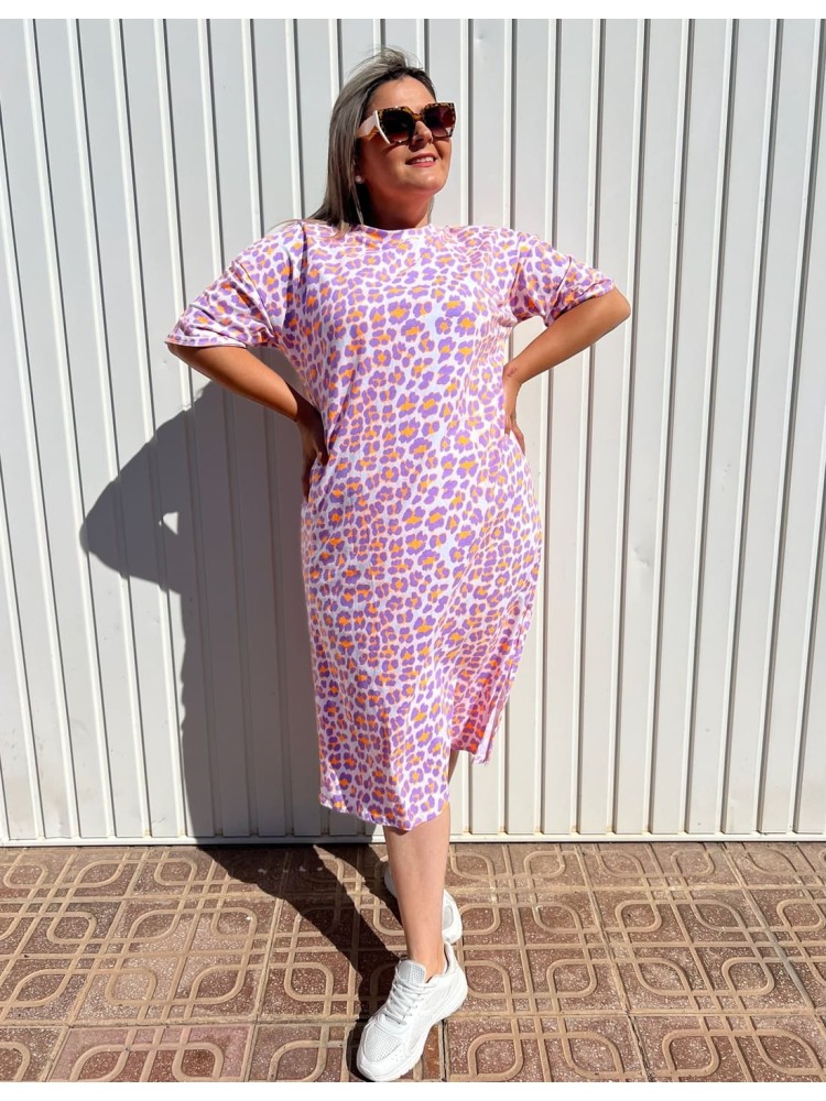 Vestido Leopardo Flúor