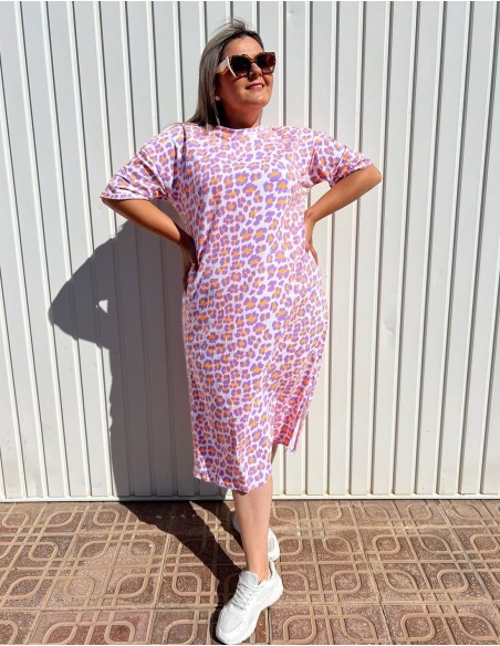 Vestido Leopardo Flúor