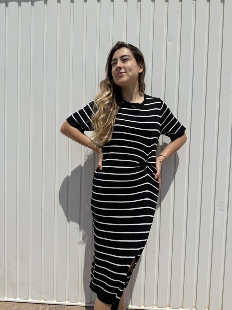 Vestido Rayas Midi