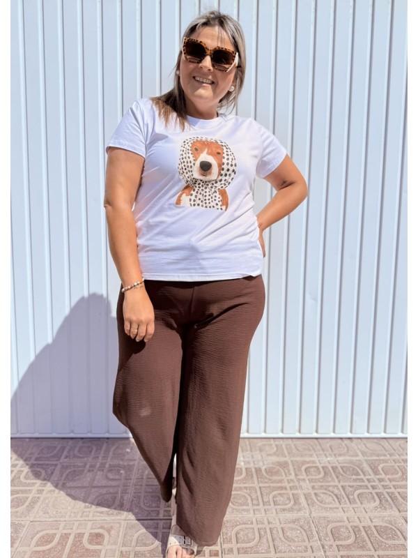 Pantalón Palazzo Chocolate 2