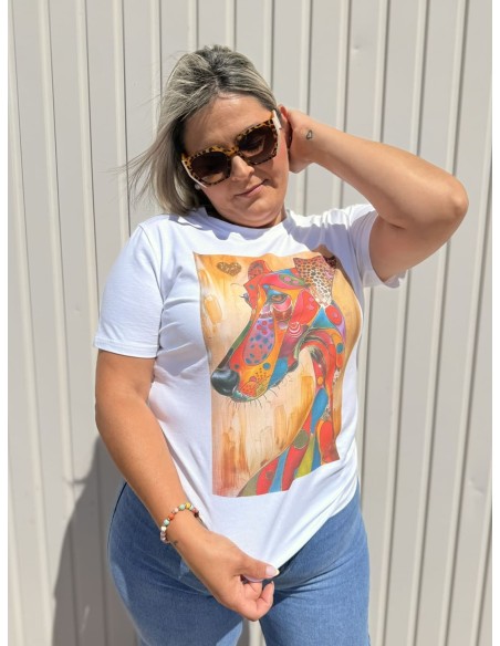 Camiseta Perro Colores